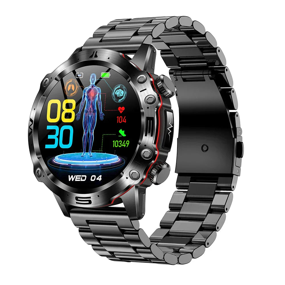 ZenWatch® Wellness Pro - Advanced Health Tracker | ECG, HRV, Blood Pressure, Blood Glucose & Uric Acid