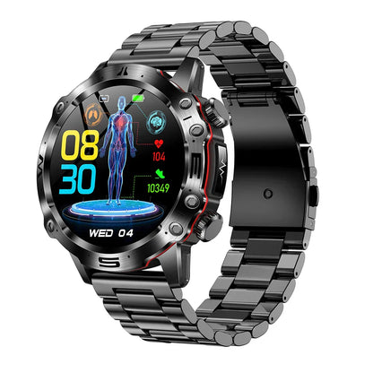 ZenWatch® Wellness Pro - Advanced Health Tracker | ECG, HRV, Blood Pressure, Blood Glucose & Uric Acid