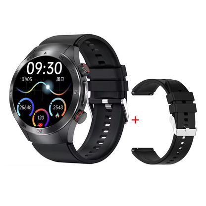 ZenWatch® HealthWave Max - Medical-Grade Health Monitor | ECG+PPG, HRV, Blood Glucose, Uric Acid & Lipids